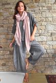 Frame Hopsack Frill Box Top Washed Charcoal